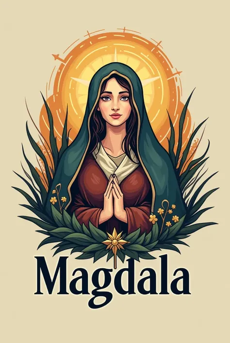 A logo for a catholic youth group called Magdala 
