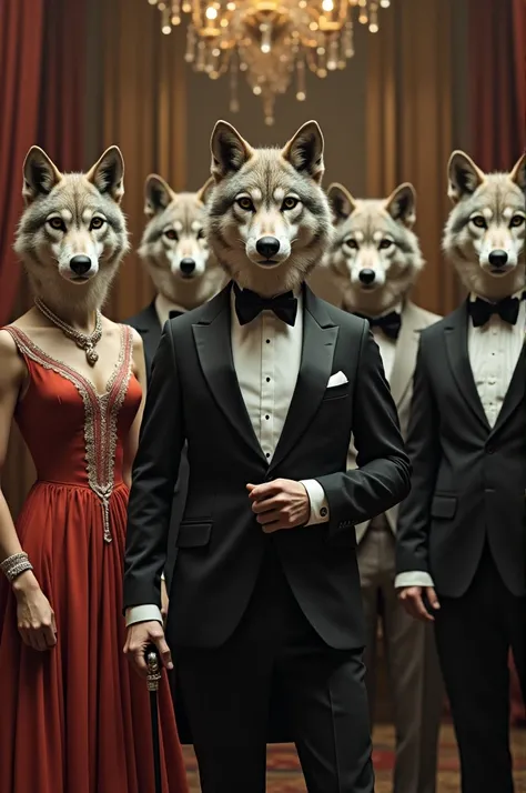 Wolves in formal dress 