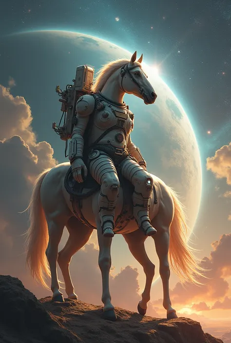 Sagittarius, astronaut, horse
