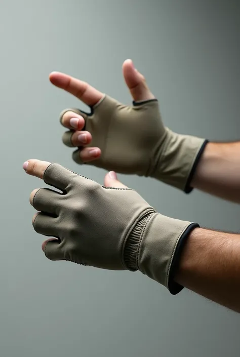 Hands with gloves 