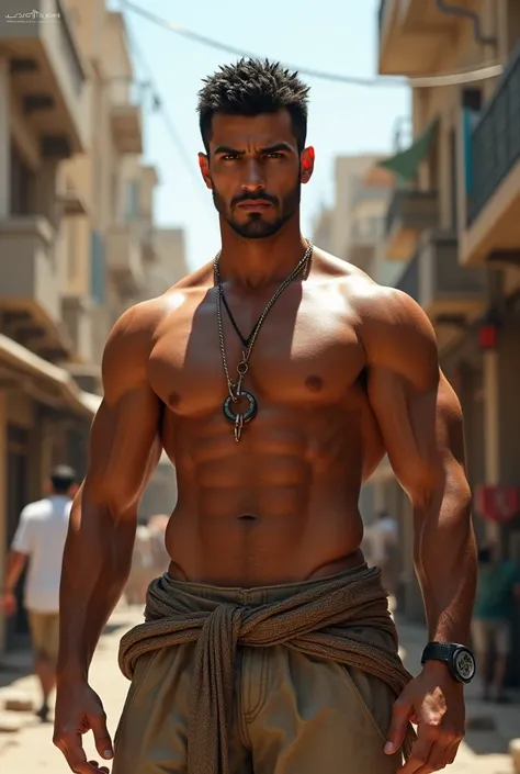 Shirtless Arab from the city