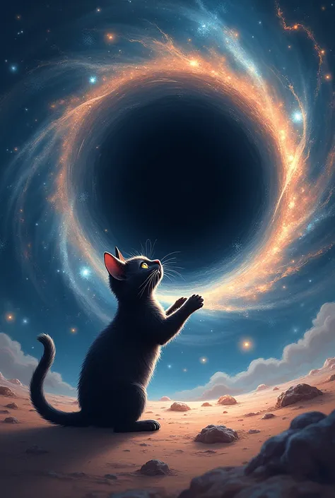 cat and black holes