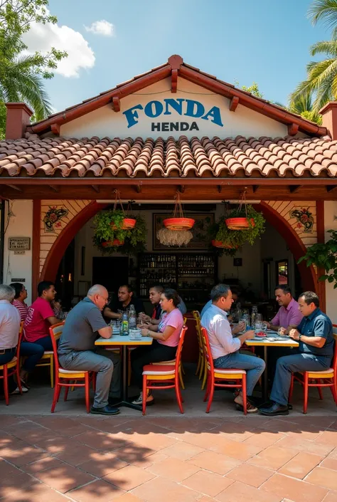 Take a vertical photo of a Paraguayan fonda