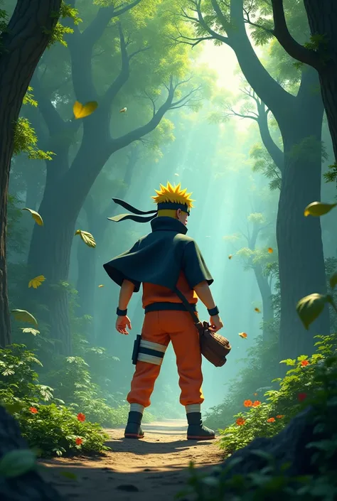 Naruto 3D forest background