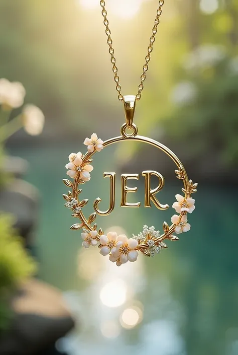 a super cute pendant with the initials jer