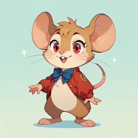 score_9, score_8_up, score_7_up, score_6_up, score_5_up, score_4_up, show accurate, full body, hungry body, simple background, (solo), (semi anthro), mouse, female mouse, standing, (light brown dull fur), red eyes, 