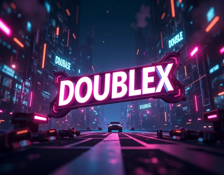 image with the name Doublex in the center with gamer effects. for 15 screens.6
