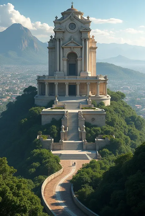 An incredible mausoleum in Brejetuba ES from the top of a hill watching the development of the city. The city is famous for its coffee cultivation, keep this in mind.