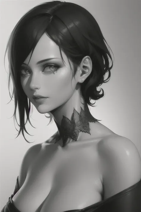 (obra de arte, melhor qualidade, alta resolução:1.4), detalhado, detalhes intrincados, 4K,
salpicos de cor, arte de linhae, arte, Fibonacci,a girl with short black hair drawing on her board with a brush, monochrome, hyper-realistic, detailed, high quality,...