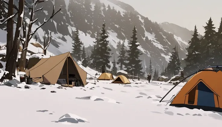 background,camp site,In the mountains