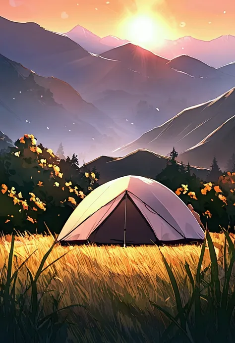 background,camp site,In the mountains