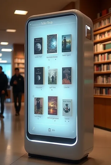 Smart book lending machine that uses AI