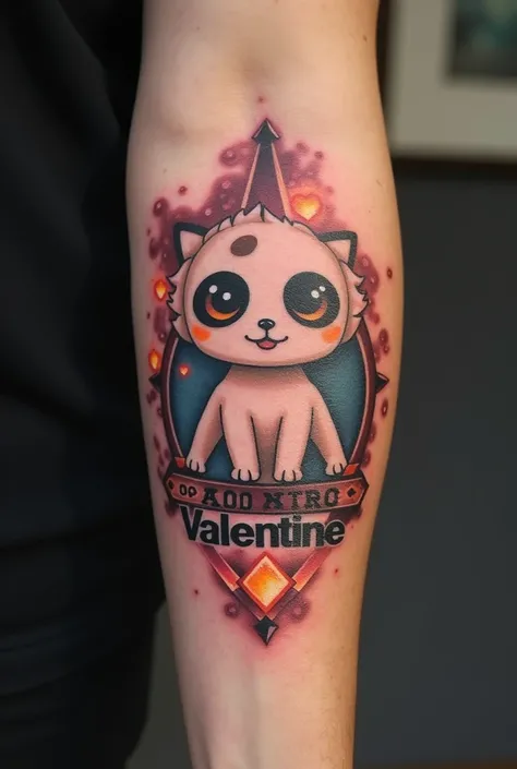 I want an idea for a tattoo on my forearm with my son&#39;s name "Adrian Valentine" and date of birth and time 16/08/2024 10:48 related to games I want the tattoo closest to the wrist and it has to be a cheap tattoo that reminds me of League of Legends 