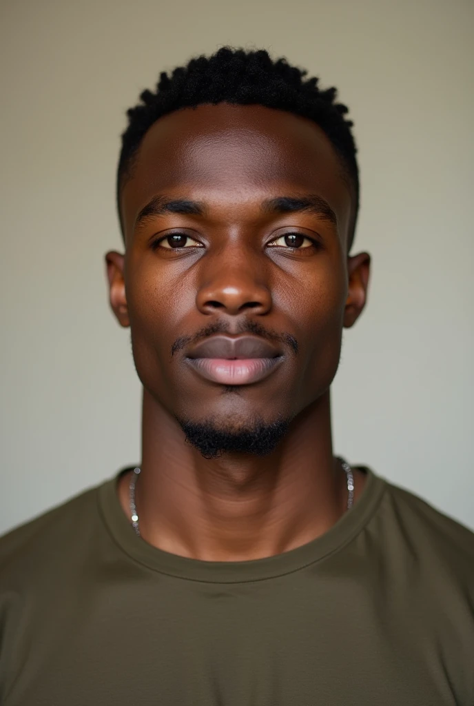 Generates a realistic photo of an average young African male 