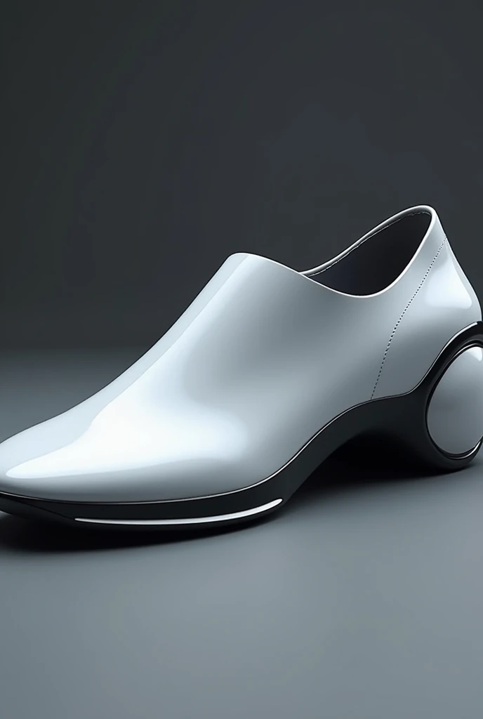 A shoe in the shape of a Tesla car 