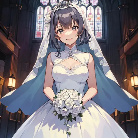 FuyutsukiKC,
(masterpiece:1.4),(best quality:1.4), (premium:1.4), (great illustration:1.4), (ultra-detailed:1.4),(art CG, 8K), KonishiCSA,1girl,solo, 
(princess line wedding dress:1.4),(Happy Smile:1.4),(cry:1.2),KonishiCSA,church,Stained glass,holylight,
...