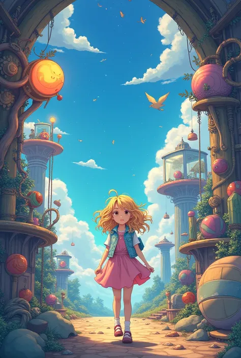 The story continues where a girl with golden curls visited the anime-type dream workshop 