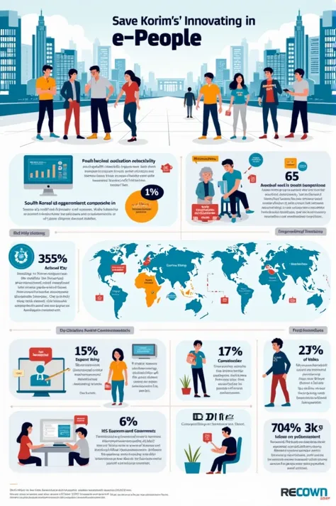  Infographic about South Korea and its “e-People” platform.