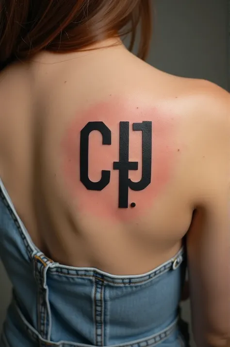 Tattoo with 4 letters A