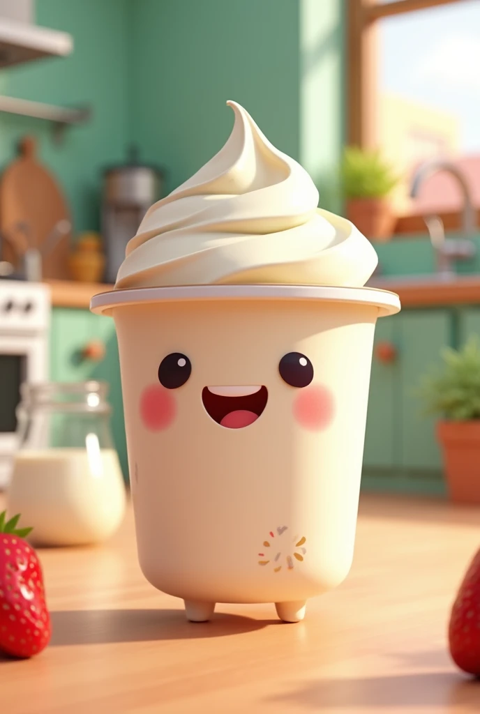 animated yogurt container 

