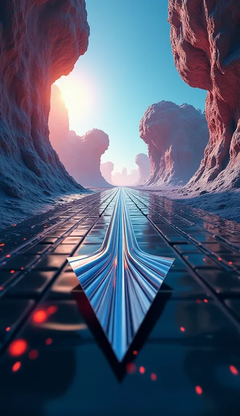 poster design，C4D，arrow，road，Fractal Art