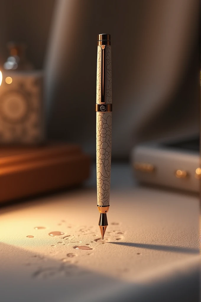 Pen with perfume on it