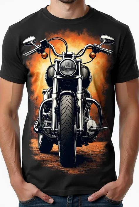 Harley Davidson on T-shirt