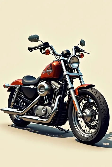 Harley Davidson sportster dibujo