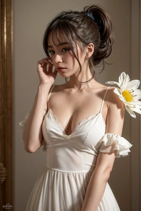 nsfw,Creampie,(masterpiece), (Highest quality), (Super detailed),(Disheveled Hair),(figure), (One person), (Fashionable clothes), Are standing, Fashion Model, View your viewers, (interview), (Simple Background),Beautiful attention to detail, Delicate and b...