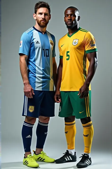 Create a photo of Lamin Yamal and Messi together 