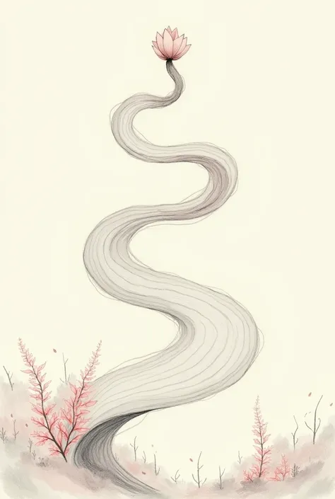 Drawing that reflects tranquility made with spirals