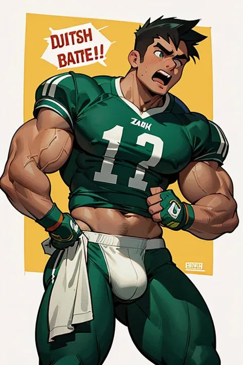 Danny Phantom, ghost, hypnosis, jock, conversion, locker room hallway, hyper muscles, jockstrap, bro, meathead, hypnotized, brainwashed, brainwashing, big dumb jock, football. Danny Fenton is hypnotized by Dash to become another dumb football jock bro. Glo...