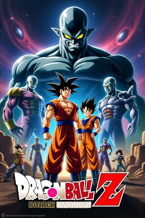 Make a poster on movie DRAGON BALL Z - BOJACK UNBOUND (1993) and write the name of the movie in poster