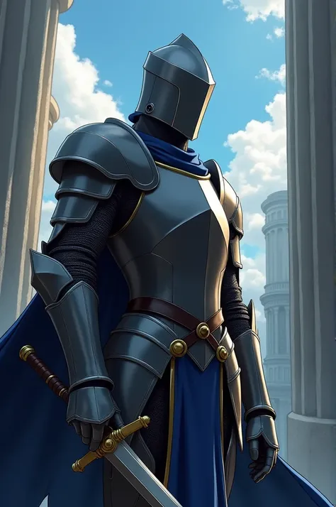 Knight man in anime