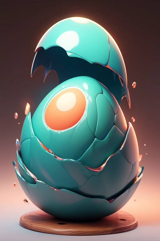 1 Monster Egg, no base required, floats in the air.. The image should be sharp and detailed, with beautiful colors.