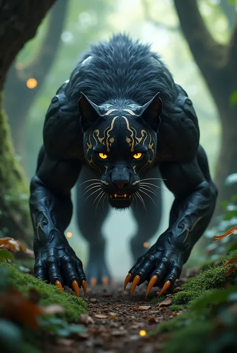 Beast and black panther mix 