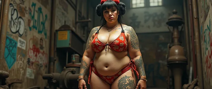 real life big fat mom,kimono bikini、geisha、oiran、bodybuilder、housewife,_tattoo,oily ,Dirty talk、graffiti、Seeding Press,Seeding Press,35 years old,(masterpiece, best quality:1.2), 1girl, solo,standing_split,Big Tit,、Big Butt,Armpit Hair、
,muscular、busty,hen...