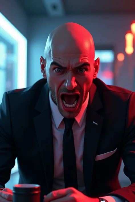 Make a thumbnail for YouTube hitman game with op reaction channel name rerek is live 