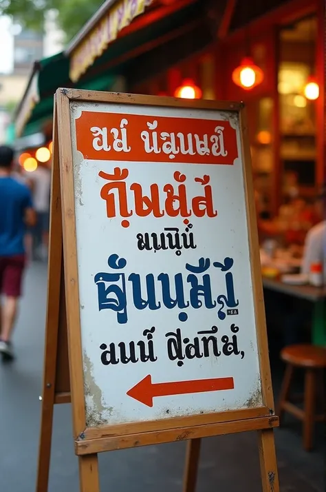 A mistranslation sign in Thai