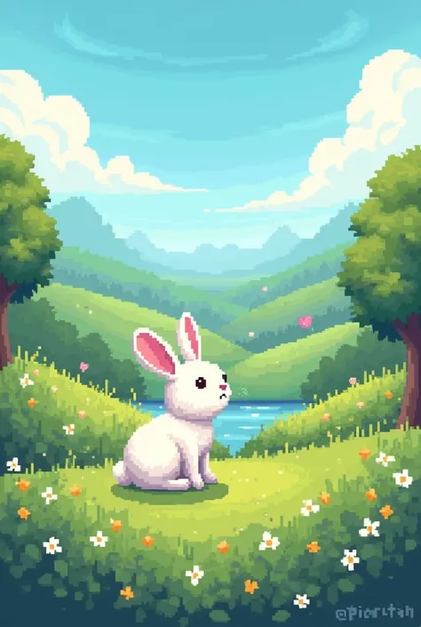 Bunny landscape position not portrait, should be pixel 
