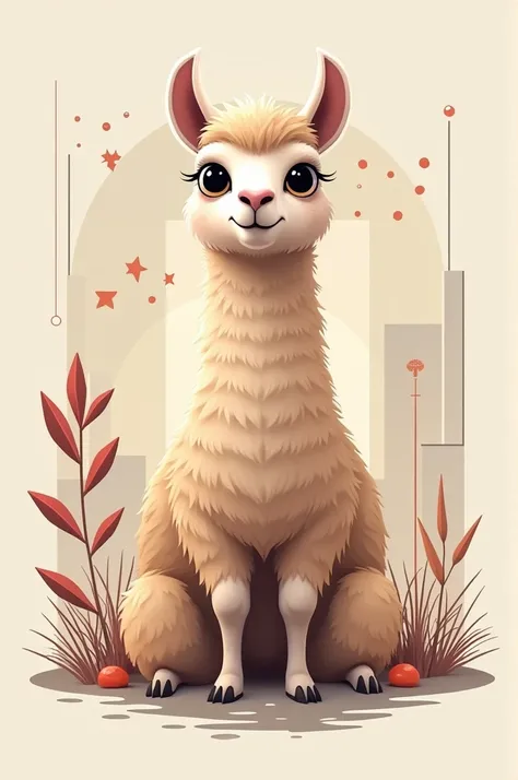 Create a Canva template llama