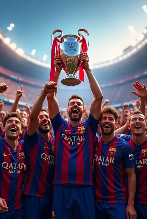 Barcelona win the champions league