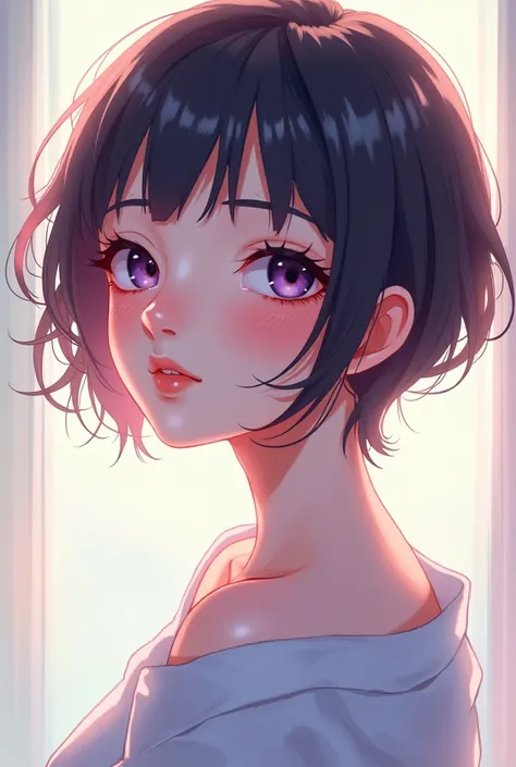 Anime, 20 Year Old Woman, Beautiful, Short Hair 