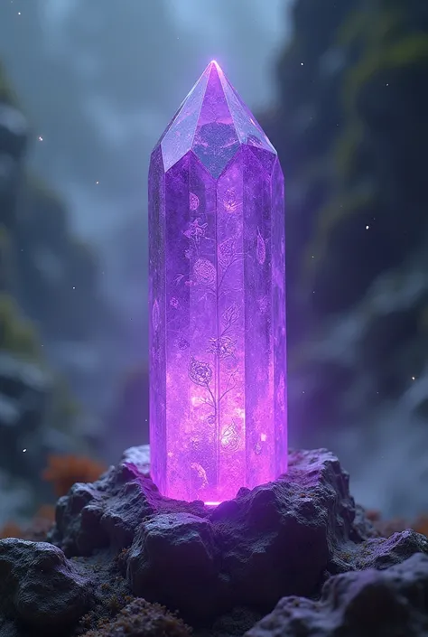 purple crystal with the thorne mark, elven, mystical sigil, shield, protection, safety, power, magical, element, heritage