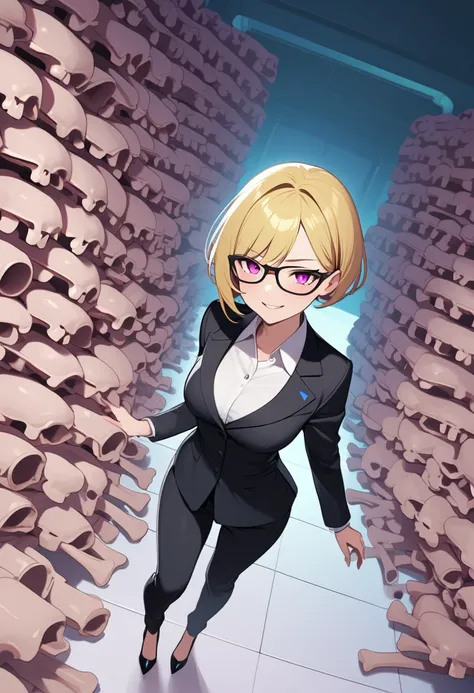 (Under the cold fluorescent light, the human experiment room of the frightening research facility, filled with piles of human bones, was unexpectedly bright. The director of the research facility was a beautiful, intelligent femme fatale with short blonde ...