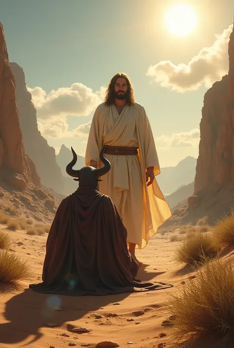 Temptation of Jesus in the desert

