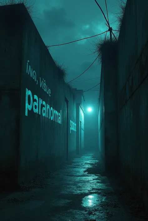  Walls that say paranormal night in Spanish 