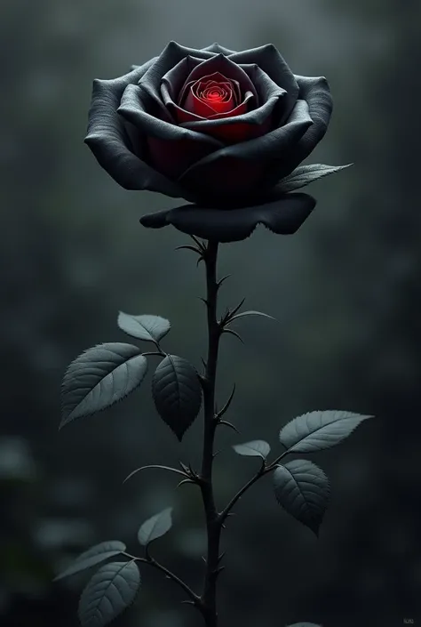 A Black rose