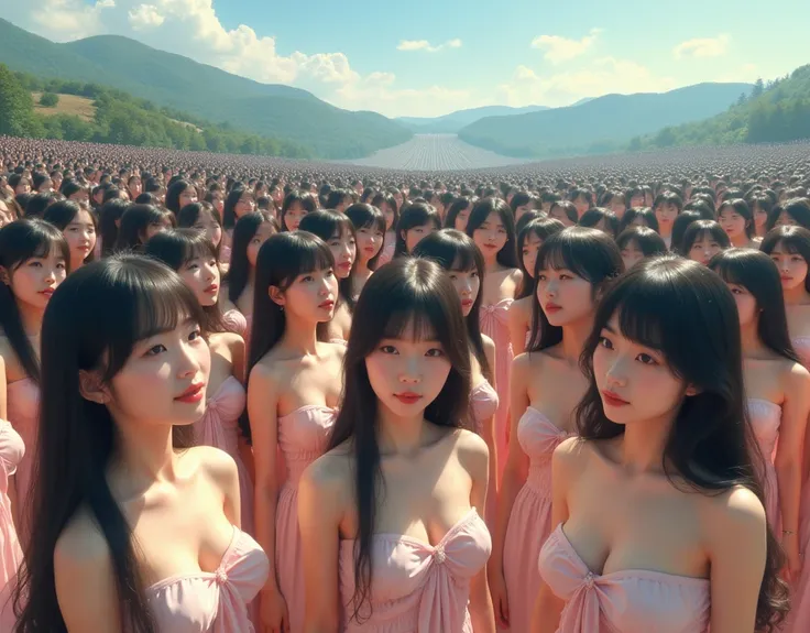 [Japanese Clone girls=Myself], [best masterpiece Clone girls Raw Photography Art], [16K, Highest quality, Ultra-high resolution, RAW Photos], [Unrealistic, Unparalleled, Different dimension, Improbable sight, (((A world of mass proliferation of myselves, U...