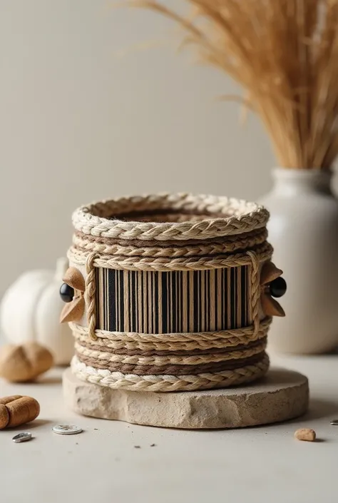 Handmade bracelet with barcode